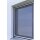 Klemmfix Fliegengitter mit Rahmen für Fenster bis 130x150 cm, individuell kürzbar, Spannrahmen (Weiß)
