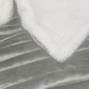 Sunlusso Sherpa-Decke mit Coralfleece, 200 GSM