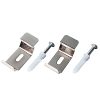 Wand- & Deckenträger-Set für Doppelrollo mit Montageprofil (2er-Set)