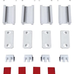 Schraubträger-Set für Plissee (4er-Set) – zum Schrauben oder Kleben