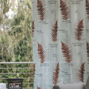Ösenschal Voile & Deko – 140 cm breit, verschiedene Designs – Jeremy Rot-Braun