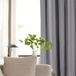 Ösenschal Voile & Deko – 140 cm breit, verschiedene Designs – Esberg Grau