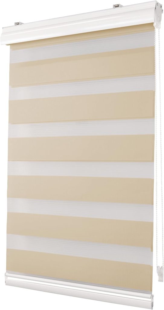 Premium Doppelrollo mit Kassette Creme