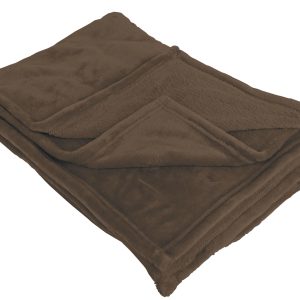 Sunlusso Tagesdecke Braun, 150 x 200 cm, 270 GSM