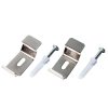 Wand- & Deckenträger-Set für Doppelrollo mit Montageprofil (2er-Set)