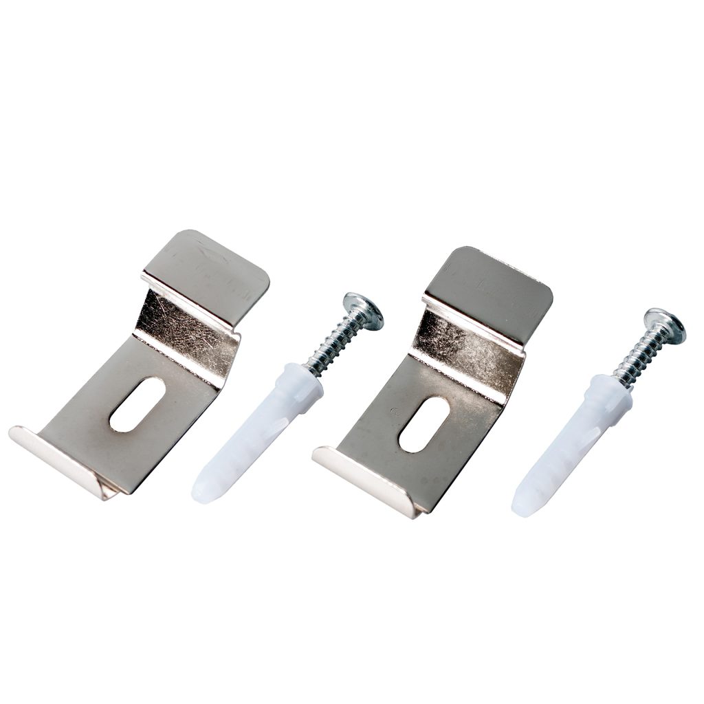 Wand- & Deckenträger-Set für Doppelrollo mit Montageprofil (2er-Set)