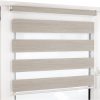 Doppelrollo meliert Klemmfix Beige meliert