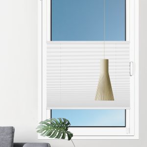 Premium Plissee ohne Bohren – blickdicht, mit Klemmfix-Halterung