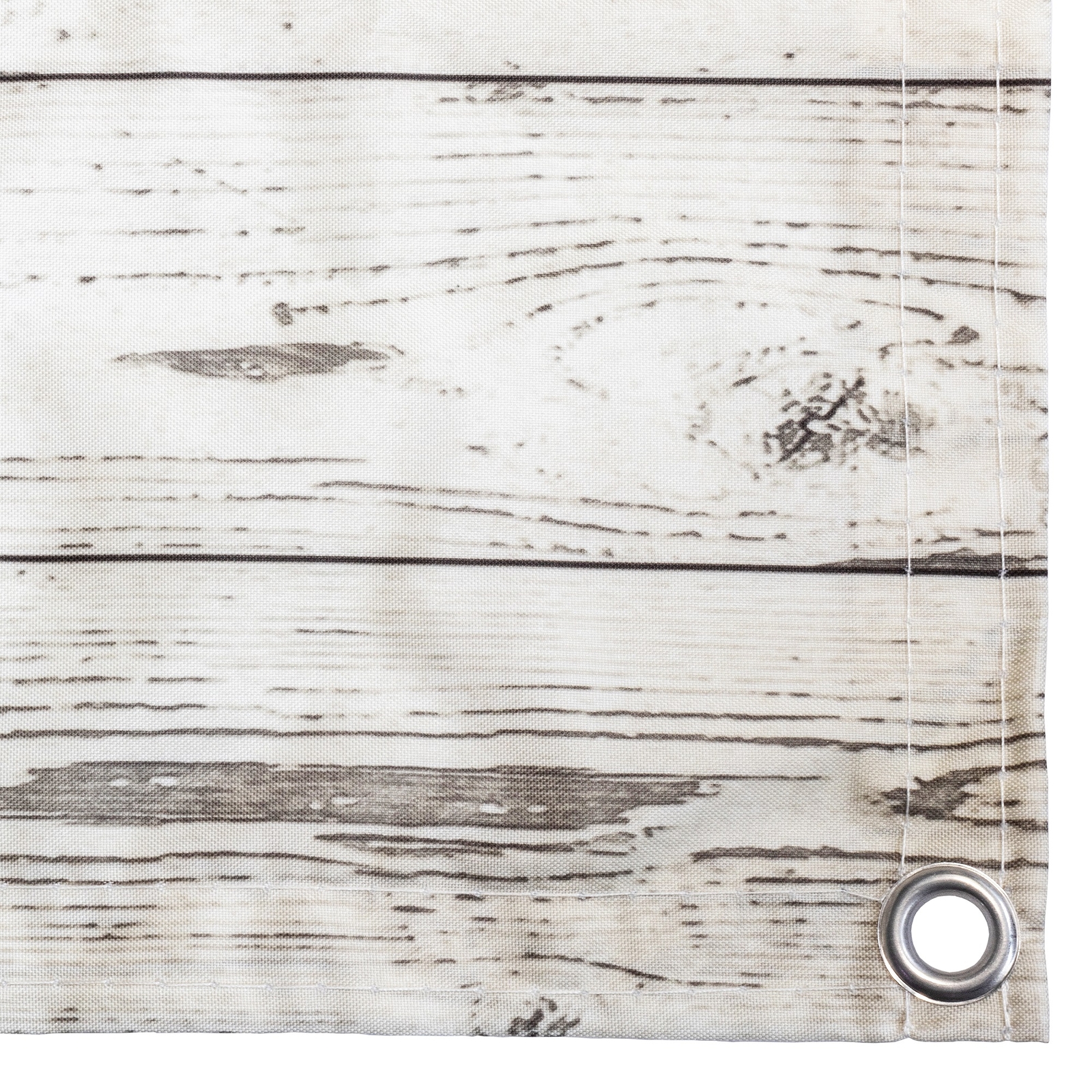 Balkonbespannung Holzoptik Creme (1801P)