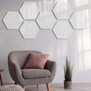 Hexagon-Akustikplatten selbstklebend, 12er-Set