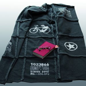 Jersey-Patchworkdecke Anthrazit