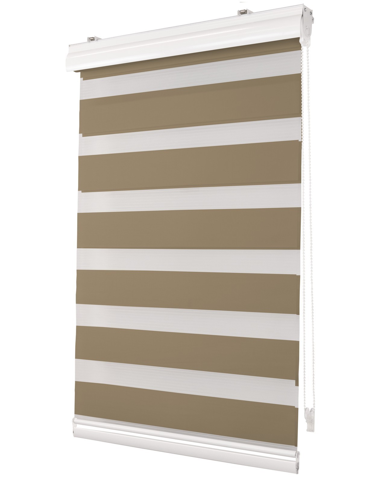 Premium Doppelrollo Taupe