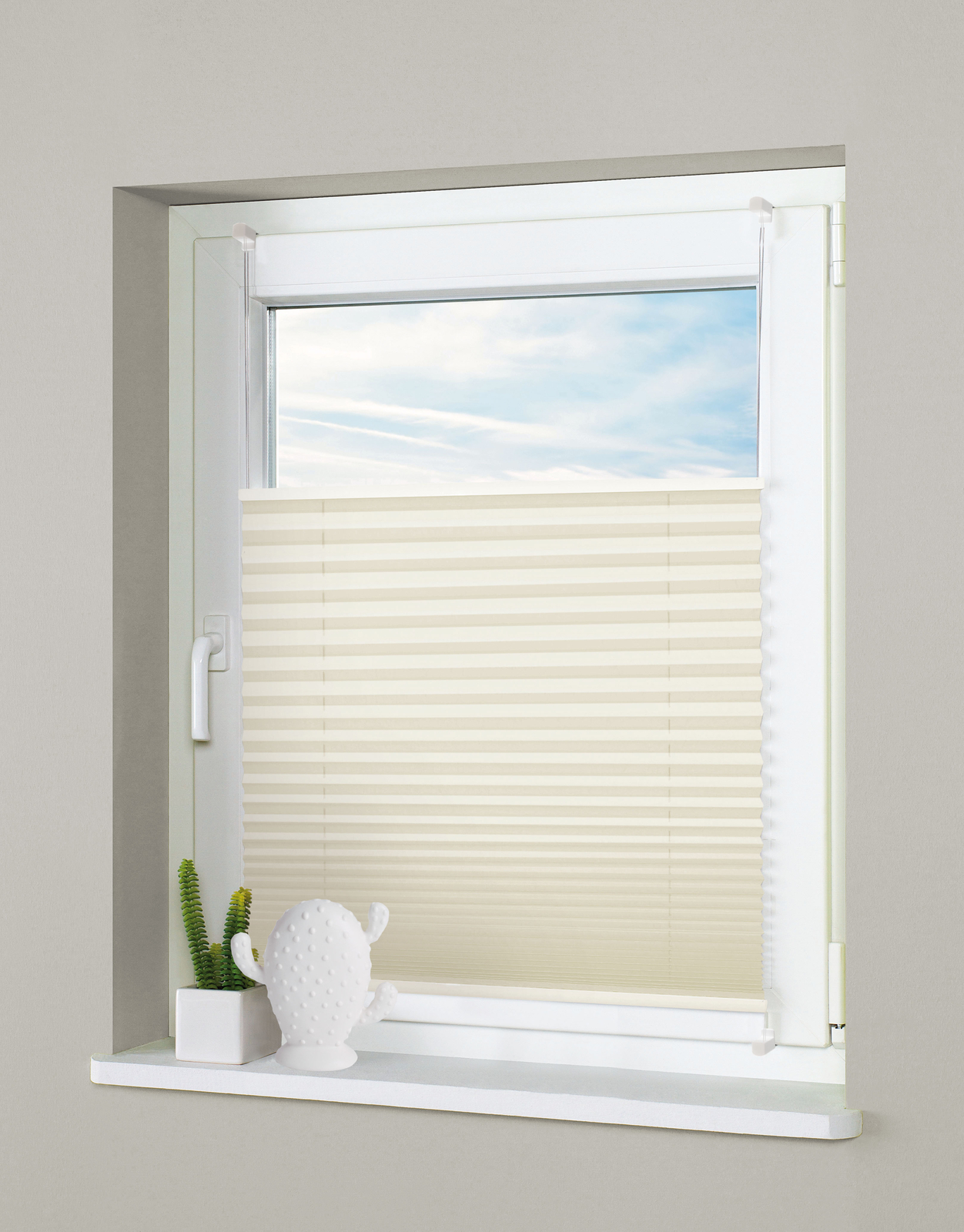 Premium Plissee Klemmfix am Fenster