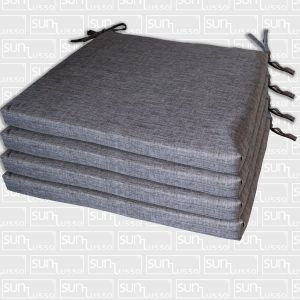 Stuhlkissen 4er-Set 40 x 40 cm, Leinenlook