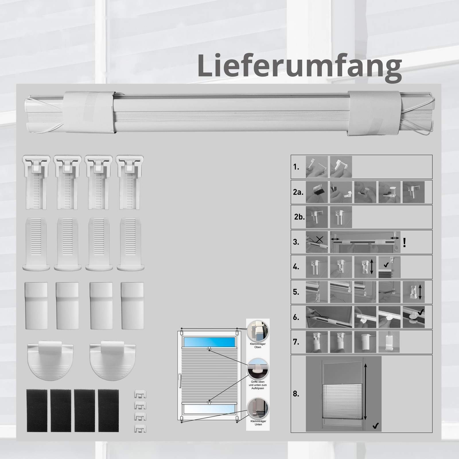 Lieferumfang und Montageanleitung